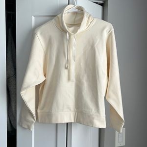 Madewell MWL Loungewear Cowled Sweatshirt Pullover, NWOT